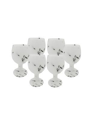 Set bicchieri in marmo Bianco Ibiza , pietra naturale autentica non trattata solo per acqua, fatti a mano.