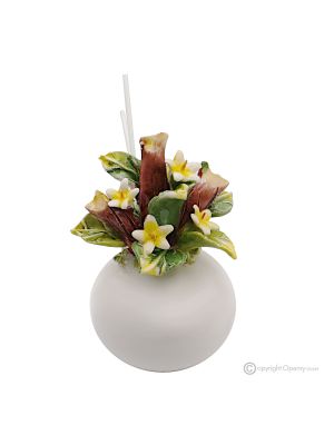 STELLA – Profumatore, diffusore per ambienti, ceramica di Capodimonte, fatto a mano